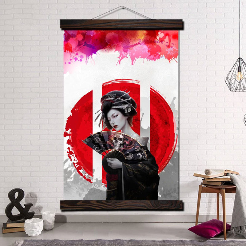 Japanese wall art geisha