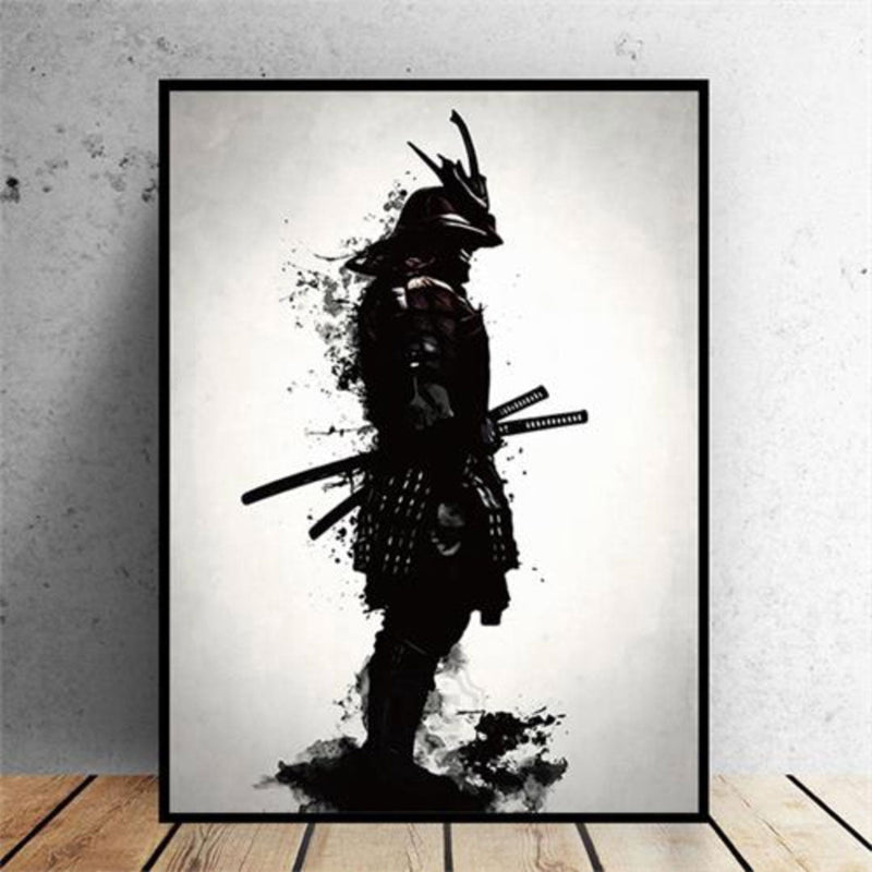 Japanese wall art black and white