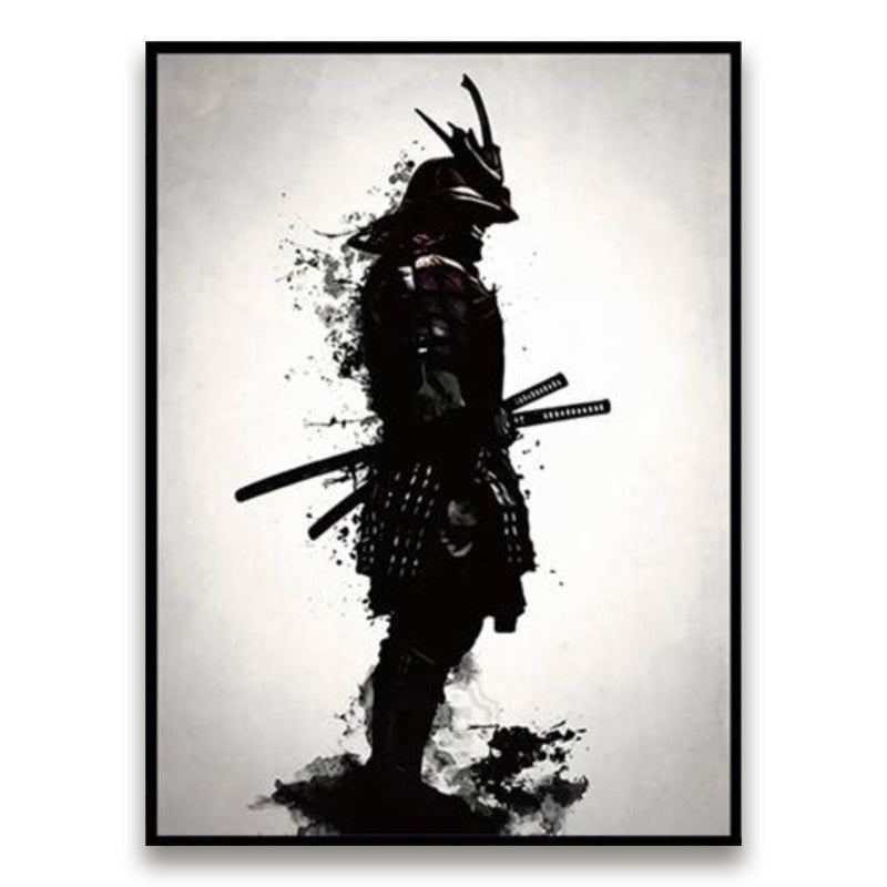 Japanese wall art black and white