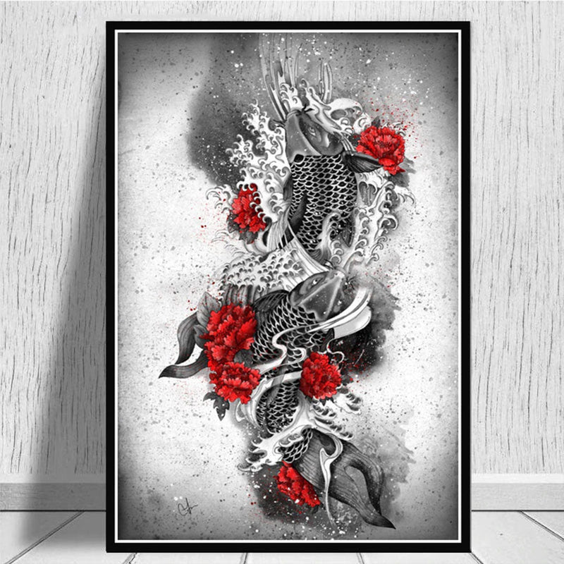 Japanese fish wall art