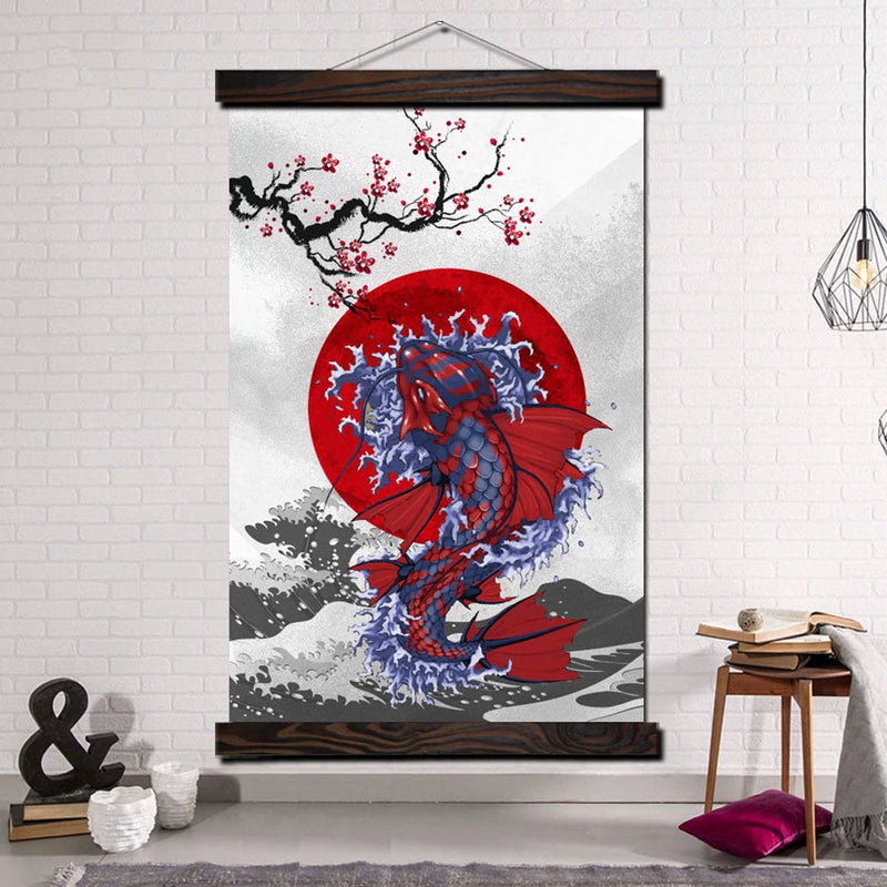 Japanese koi wall art