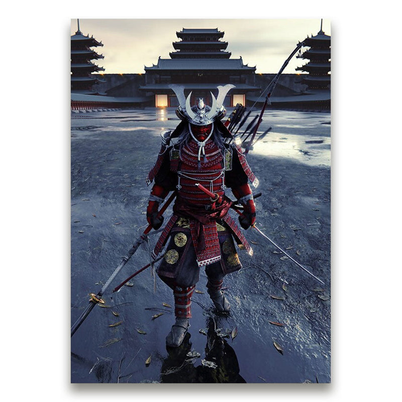 Japanese painting samurai