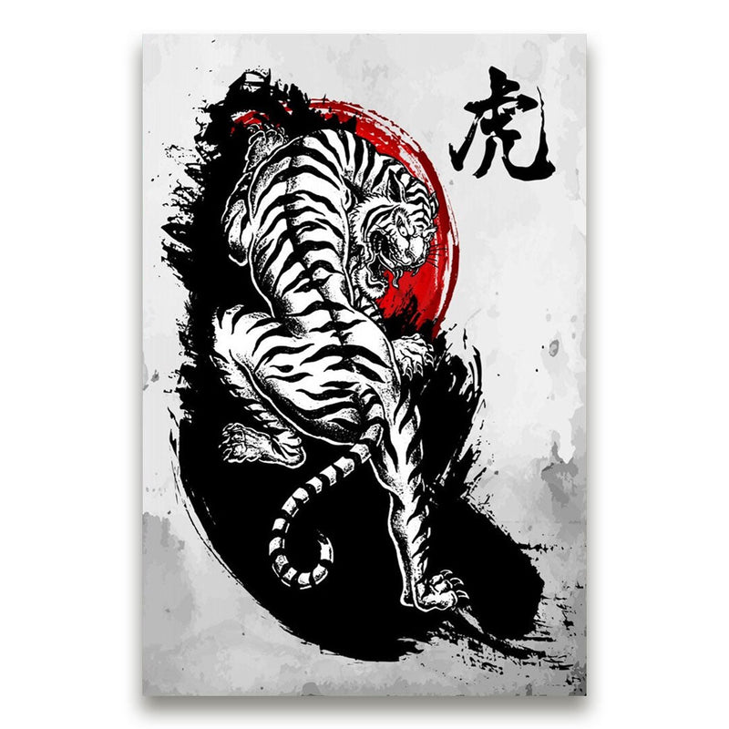 Japanese wall art tiger