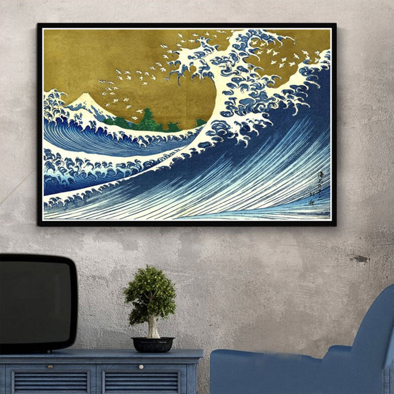 Japanese tsunami wall art