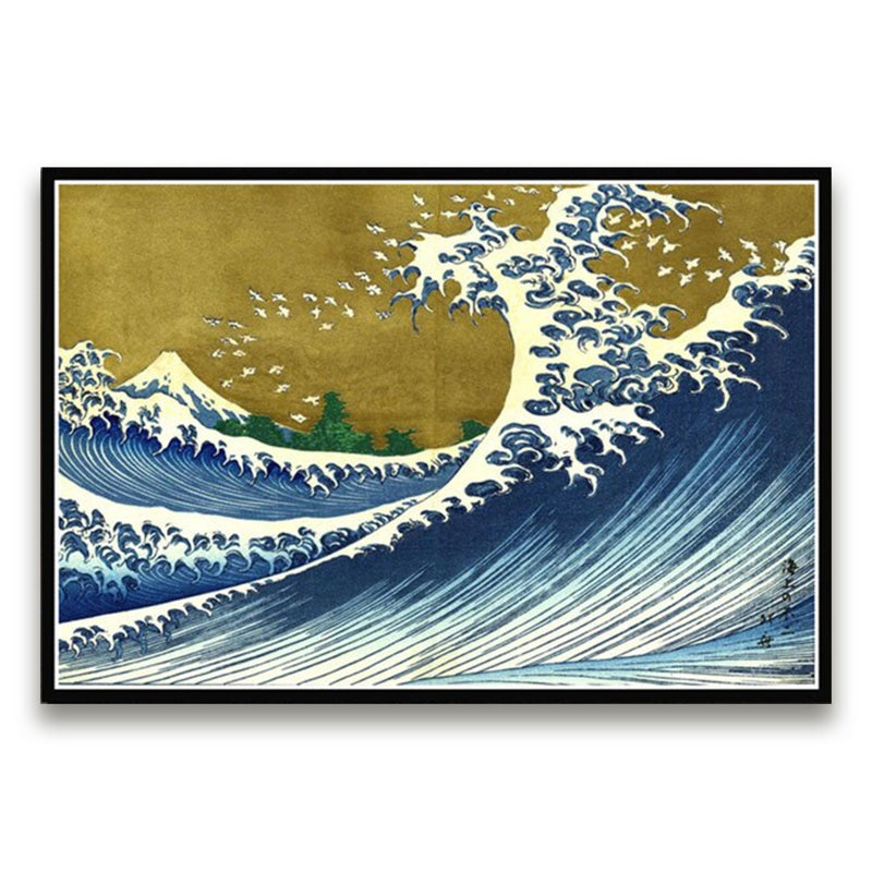 Japanese tsunami wall art