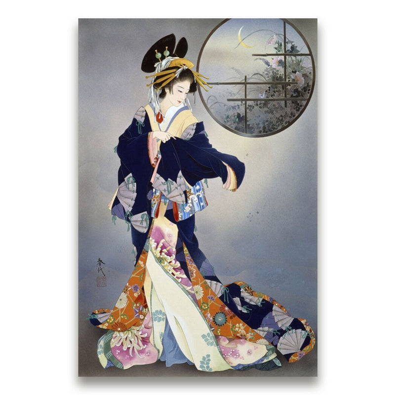 Traditional Japanese geisha wall art