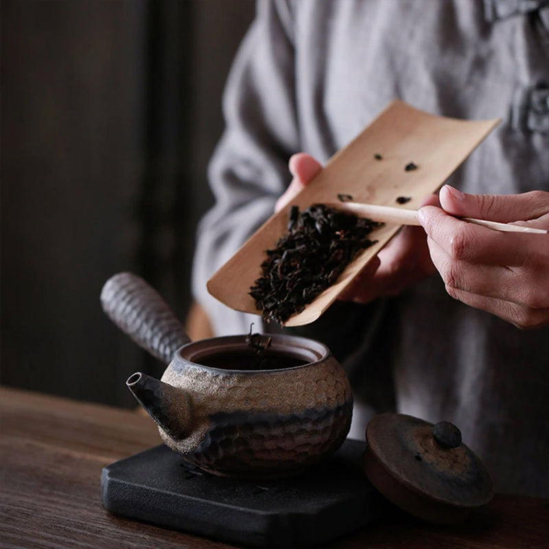 Ancient kyusu Japanese teapot