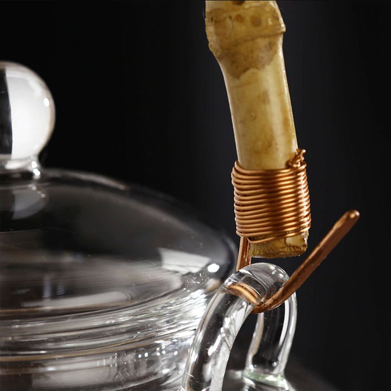 Traditional Japanese glass teapot