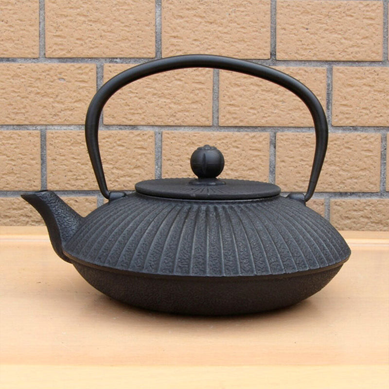 Japanese teapot in traditional cast iron