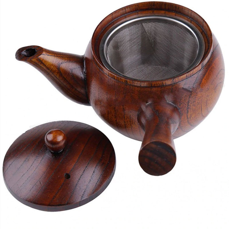 Japanese wooden kyusu teapot