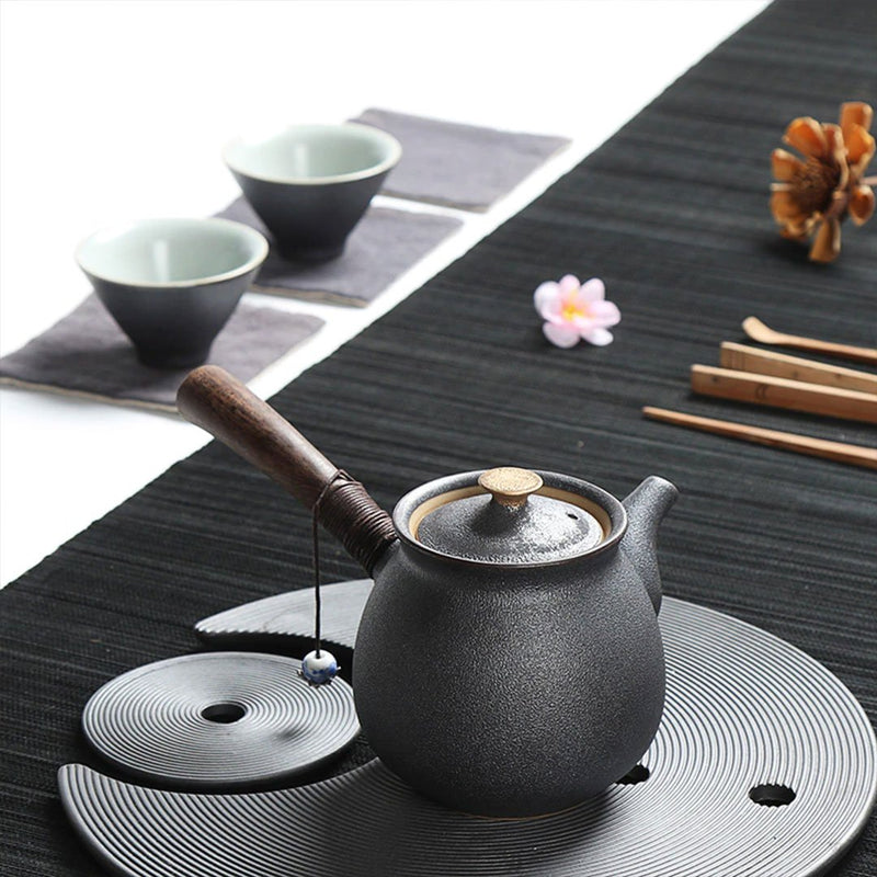 Japanese ceramic kyusu teapot