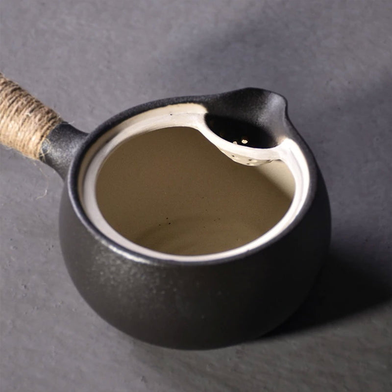 Traditional Japanese kyusu teapot