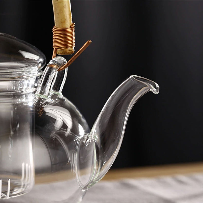 Traditional Japanese glass teapot