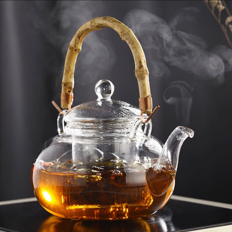 Traditional Japanese glass teapot