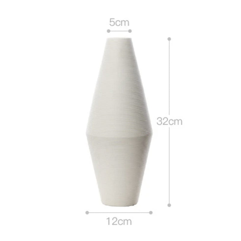 White Japanese ceramic vase