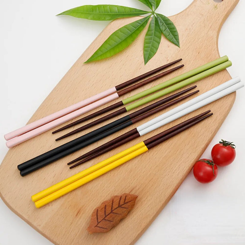 Japanese painted wooden chopsticks (set of 5)